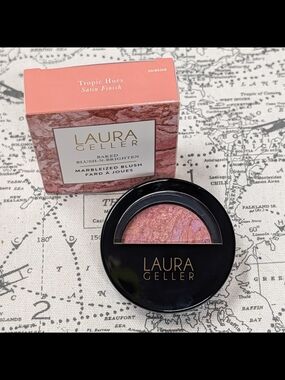 NWT Laura Geller Baked Blush-N-Brighten Marbleized Blush - Tropic Hues (0.16oz)